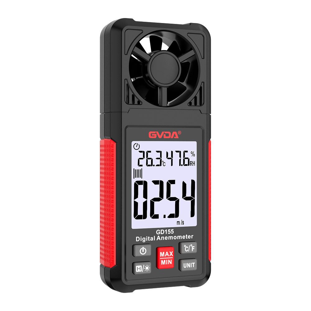 Manutenzione dell'anemometro digitale Tester portatile del volume d'aria ad a...