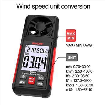 Anemometro digitale